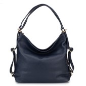Geanta dama tip rucsac din piele naturala DiAmanti Faustina Bleumarin Inchis